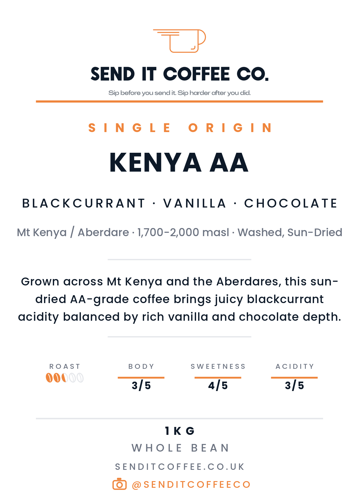 Kenya AA Single Origin Coffee