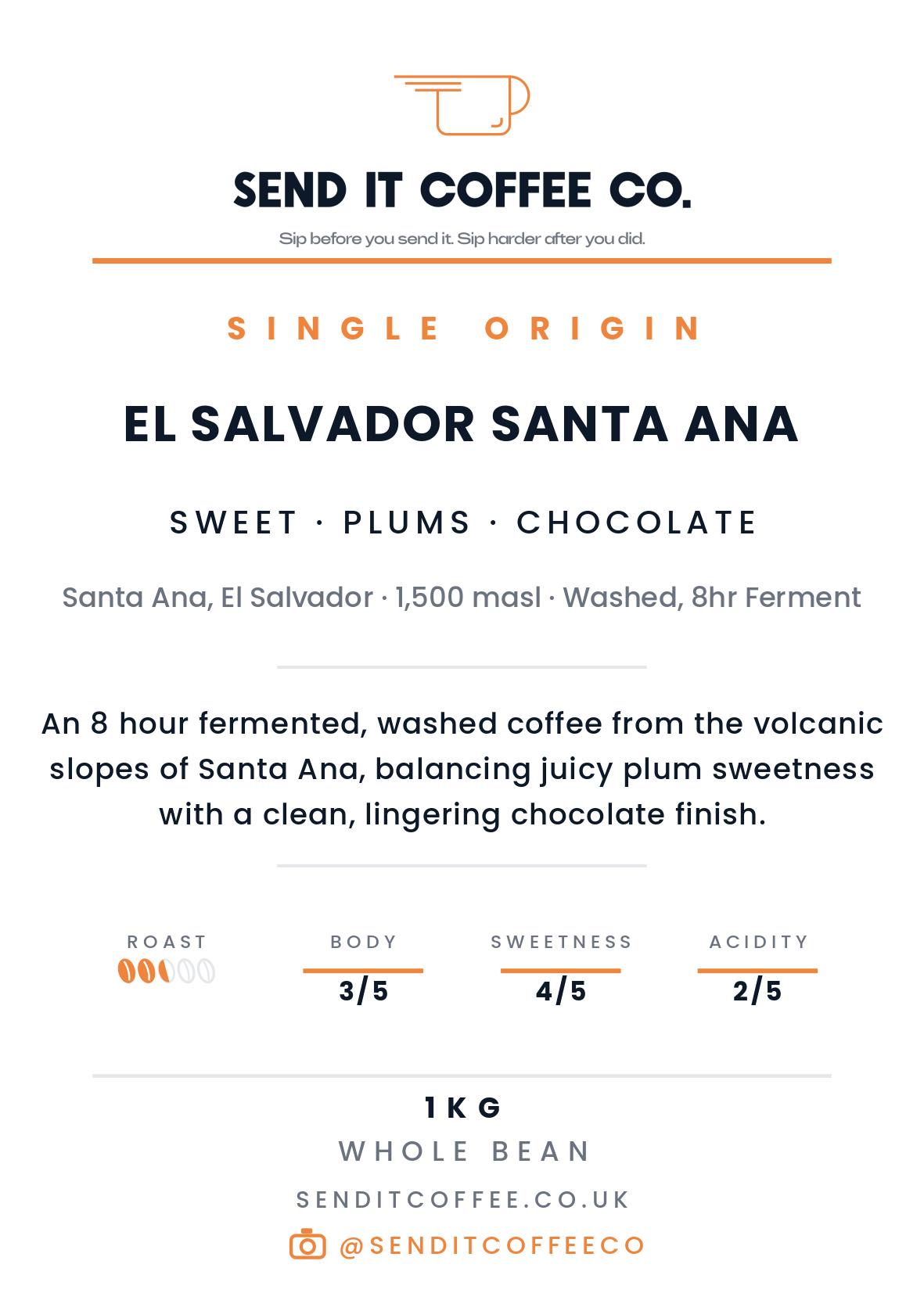 El Salvador Santa Ana Single Origin Coffee